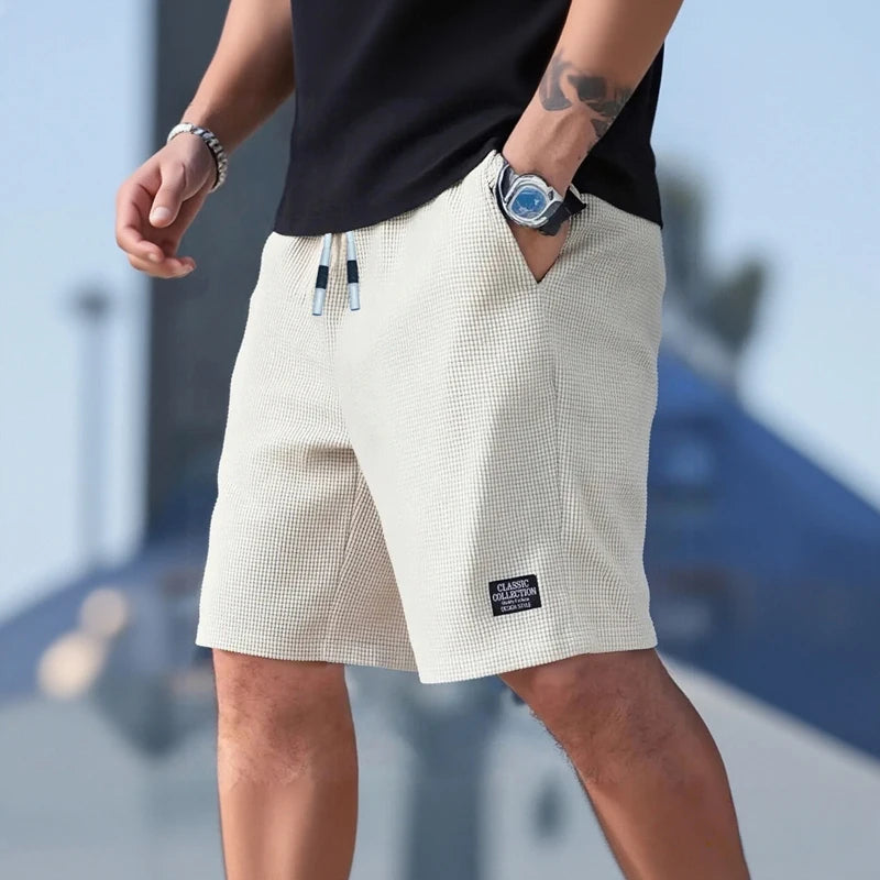 Men's Shorts, Men's Casual Pants, Men's Beach Shorts, Men's Sports Shorts, New Fashionable Textured Fabric, Breathable Pants, Suitable for Daily Casual Wear and Sports