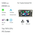 DSP CarPlay 7'' Android 14.0 Car Player 8GB 128G multimedia car radio GPS WiFi for TOYOTA AVENSIS T25 2002 -2005 2006 2007 2008